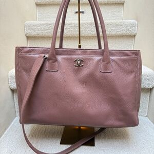 Chanel Cerf Executive Shopper Tote in Plum